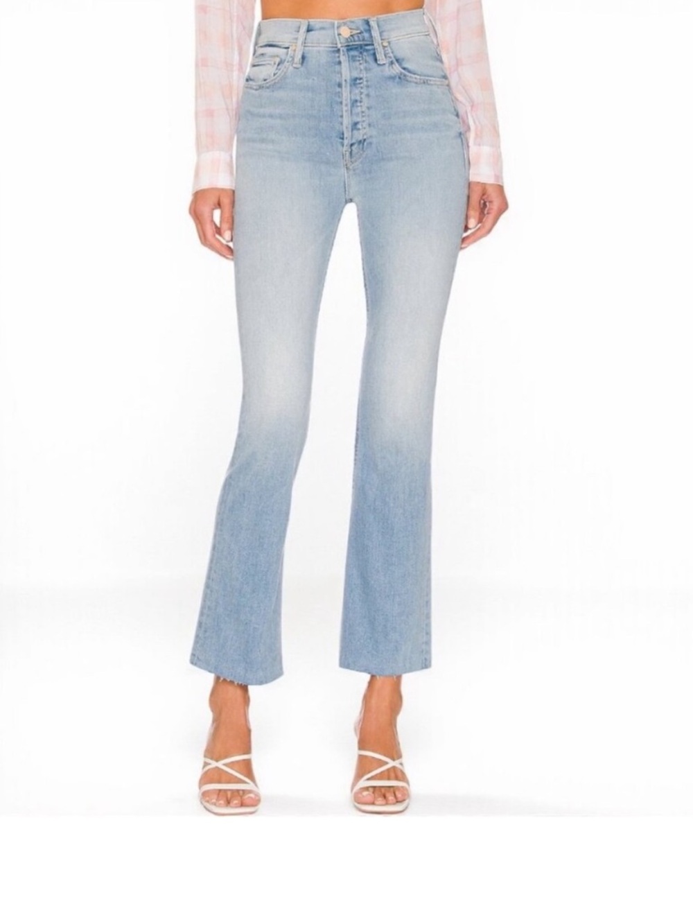 MOTHER The Tripper Ankle Fray Island Time Jeans 24